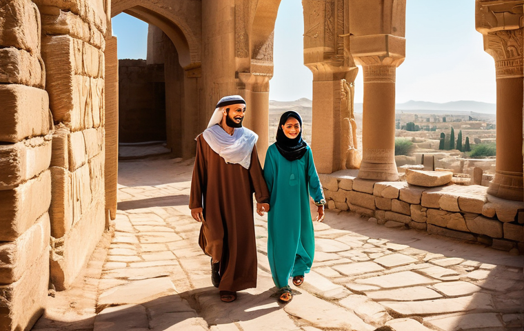 단순함의 철학과 미니멀리즘 - **Prompt:** A young Arab woman in her late 20s, with a serene and content expression, is sitting gra...