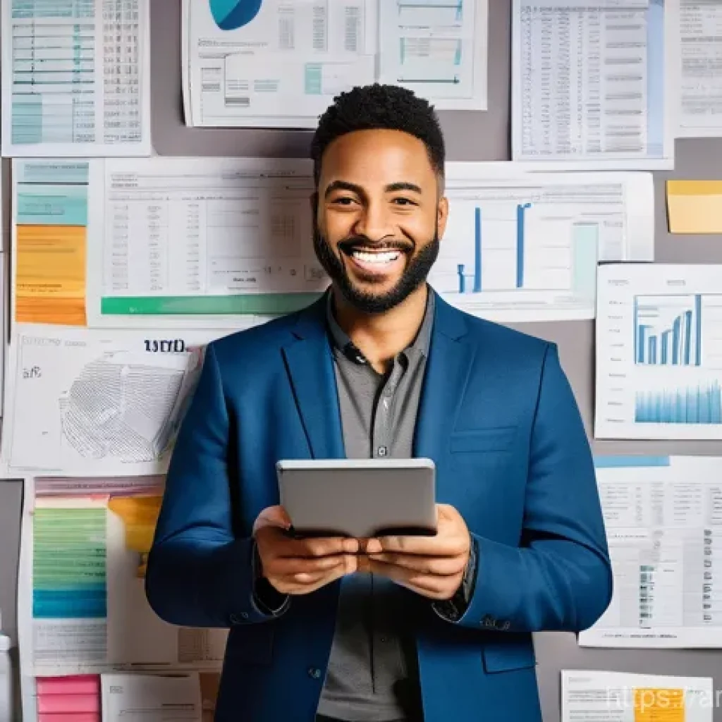 단순함의 철학을 활용한 재정 관리 - **Financial Clarity and Freedom:**
    "A diverse adult individual, dressed in smart, contemporary a...