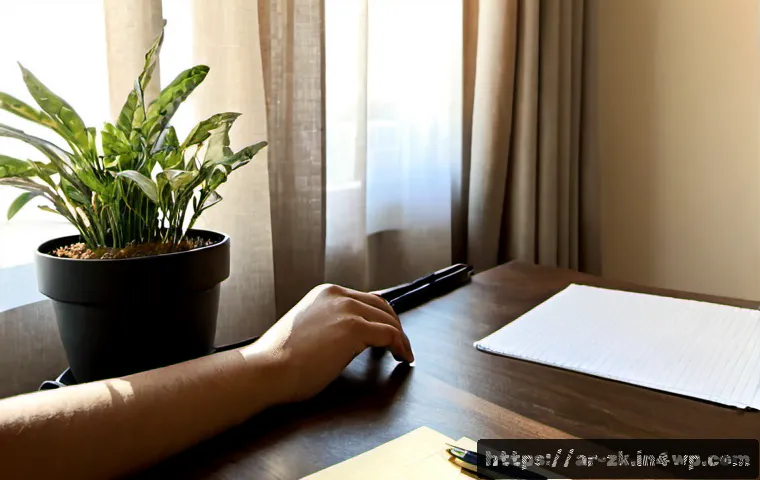 단순함의 철학으로 배우는 자기관리 - Photorealistic morning self-management scene in a calm modern Arab home, an Arab adult in modest cas...